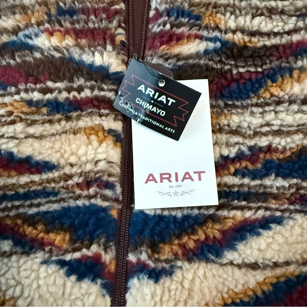 Ariat Women's Chimayo Fleece Jacket Sunset Saltillo JCF Size XXL New - Picture 9 of 11